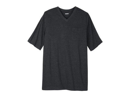 Charcoal Big & Tall Size V Neck T-Shirt PSM-5059
