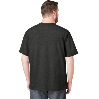 Charcoal Crewneck T-Shirt – Flat Lay Display of Soft Cotton Fabric with Classic Crewneck and Short Sleeves