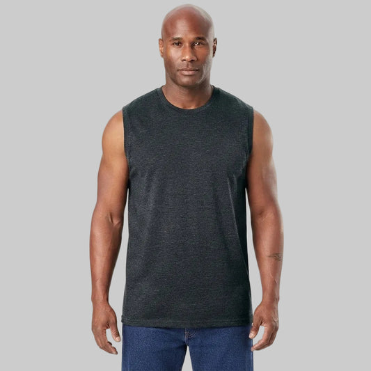 Charcoal Muscle T-Shirt – Athletic Cut with Soft Fabric