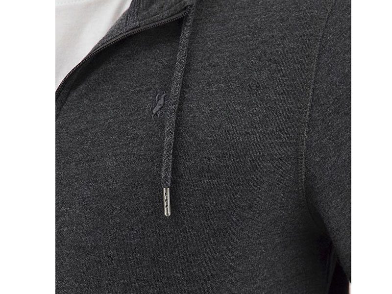 Charcoal Fleece Big Size Zipper Hoodie PSM-4235