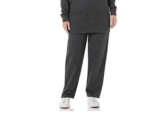 Charcoal Plus Size Women Fleece Pants PSW-3894