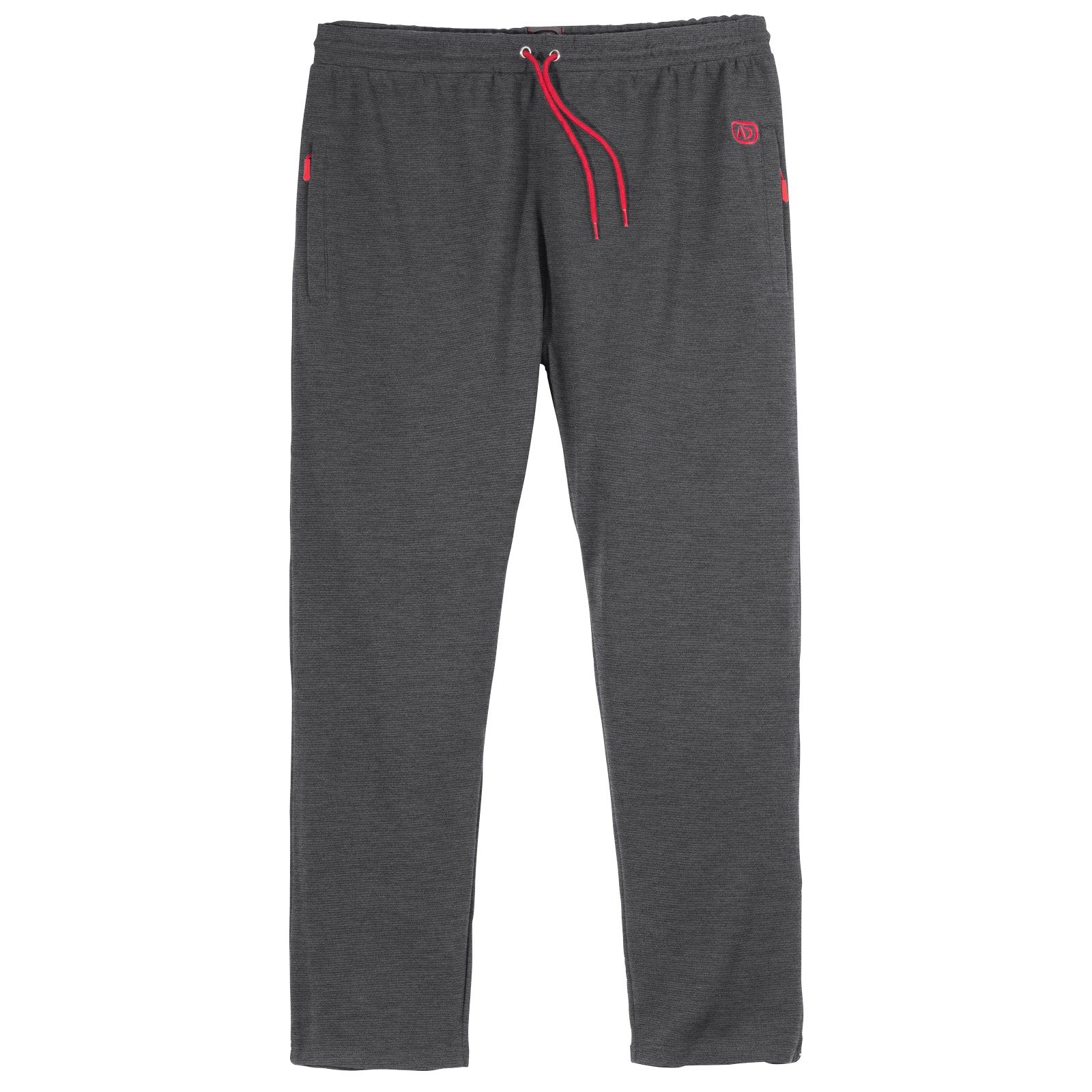 Charcoal Ribbed Terry Big Size Sweatpants PSM-8796