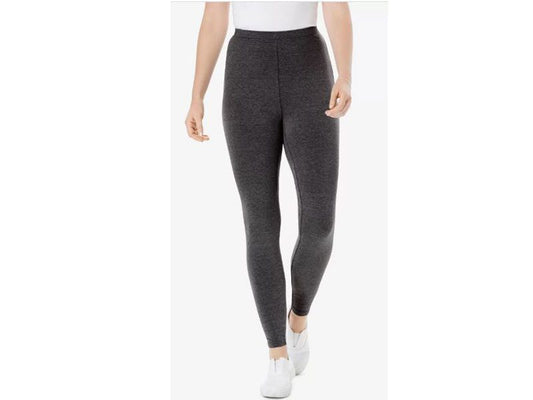 Charcoal Stretch Cotton Plus Size Women Legging PSW-894