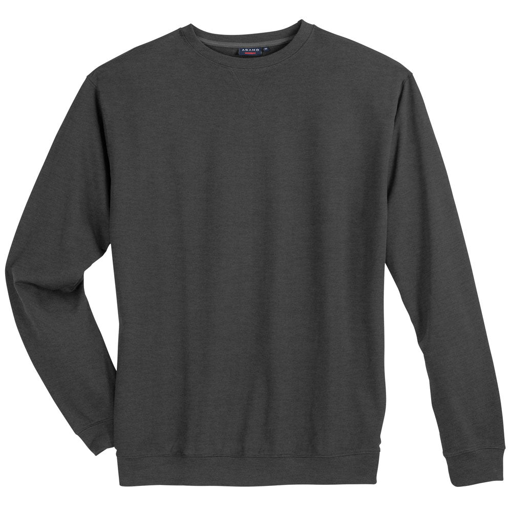 Charcoal Terry Big Size Crewneck Sweatshirt PSM-8682