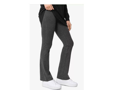 Charcoal Plus Size Women Knit Bootcut Leggings PSW-5159