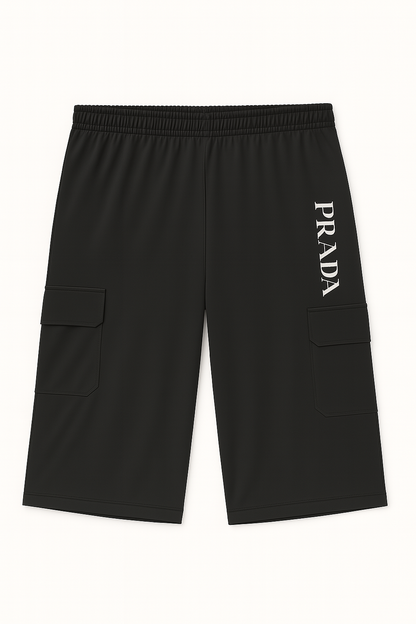 Charcoal Dri-Fit Plus Size Cargo Shorts PSM-9764