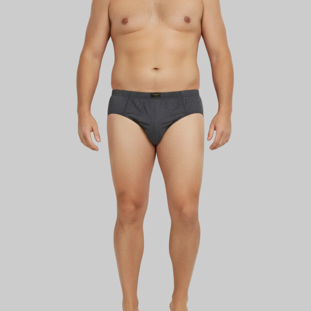 Charcoal Big Size Classic Cotton Brief For Men PSM-9639