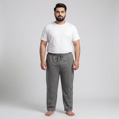 Charcoal Comfort Fit Terry Trousers PSM-11131