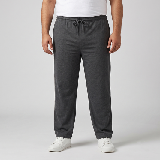 Charcoal Elastic Waist Jersey Trouser  PSM-11363