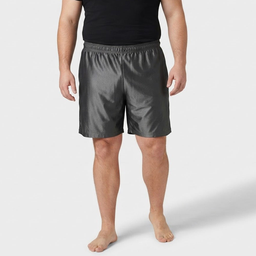 Charcoal Grey Polyester Sport Short made from lightweight Polyester fabric