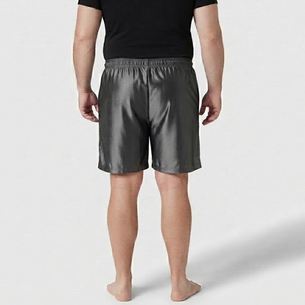 Charcoal Grey Polyester Sport Short made from lightweight Polyester fabric