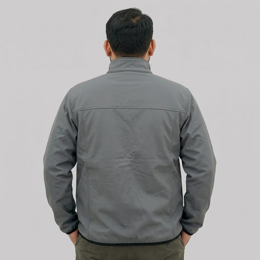  Charcoal Grey Soft Shell Jacket for Men