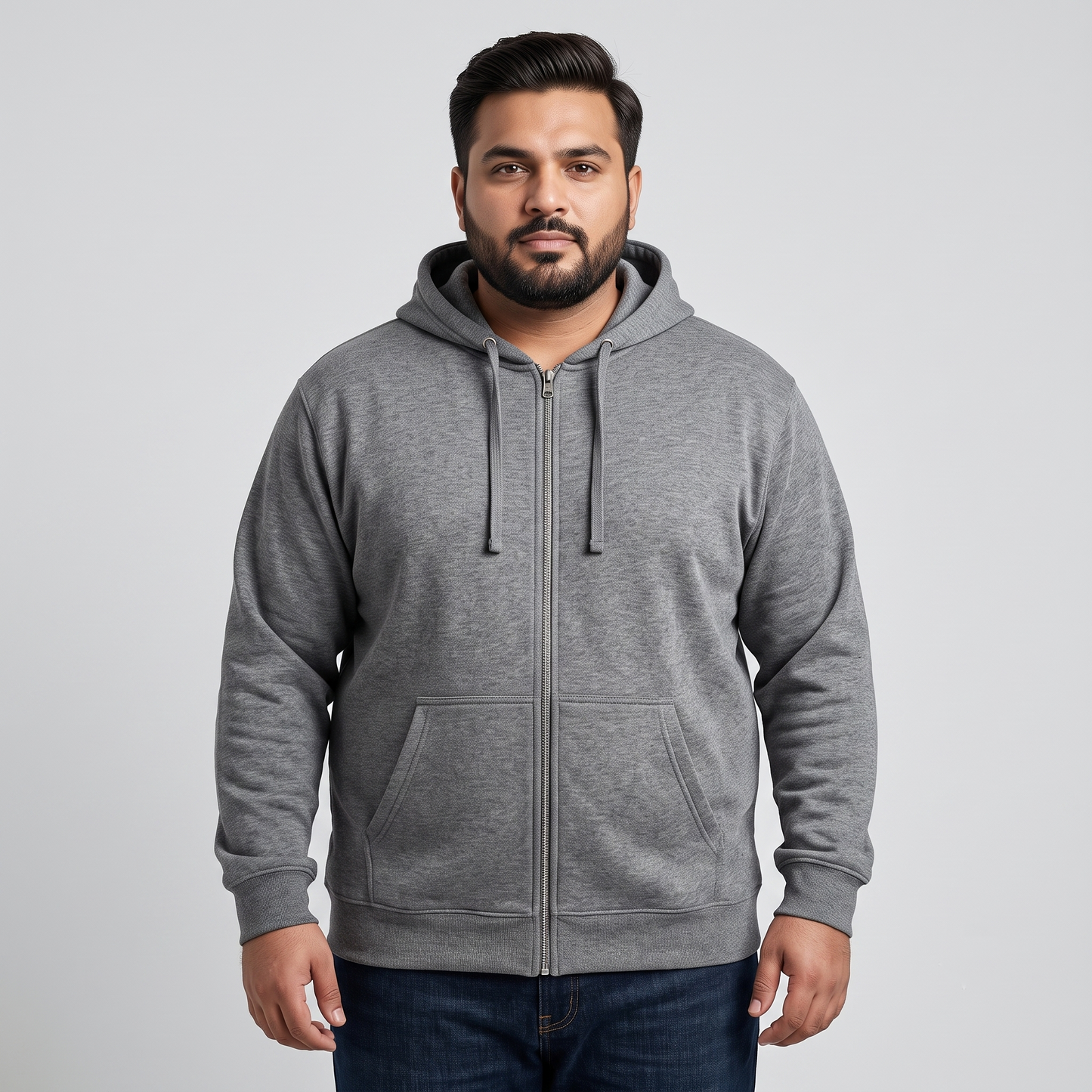 Charcoal Heather Full-Zip Hoodie PSM-10624