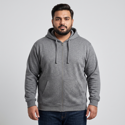 Charcoal Heather Full-Zip Hoodie PSM-10624