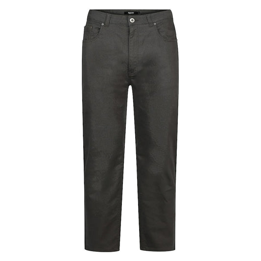 Close-up of Heavy Twill fabric texture in charcoal denim