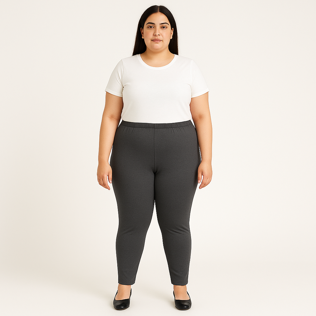 Charcoal Plus Size Performance Activewear Legging PSW-9929