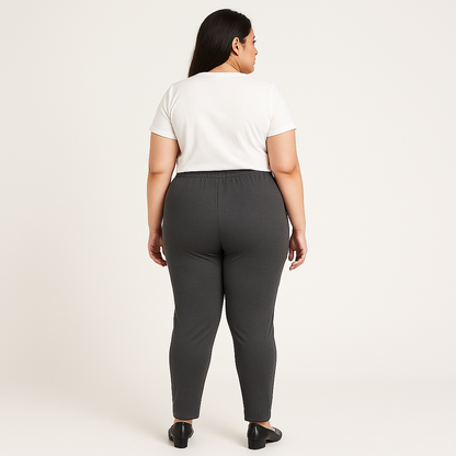 Charcoal Plus Size Performance Activewear Legging PSW-9929