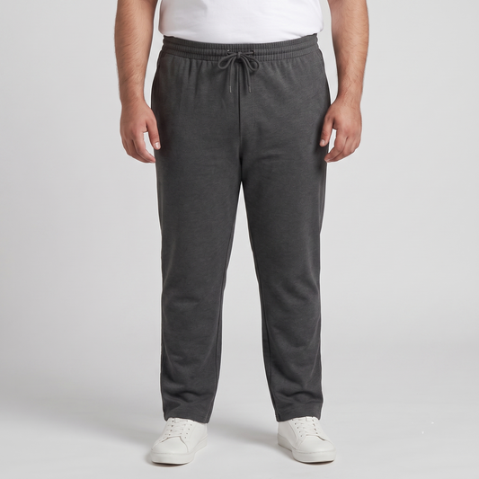 Charcoal Side-Striped Plus Size Trouser PSM-9913