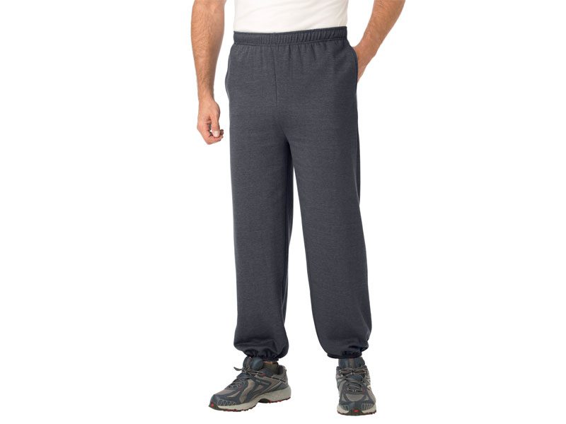 Charcoal Fleece Big Size Closed Bottom Trouser PSM-8729