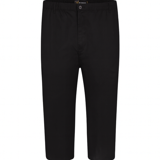Black Elasticated Waist Rugby Pant – Big & Tall Comfort