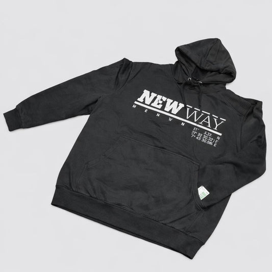 Black Essential Plus Size Hoodie PSM-10451