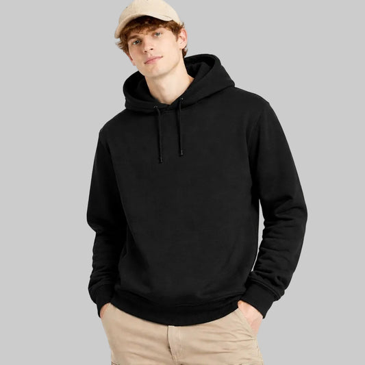 Black Urban Fit Pullover Hoodie PSM-10464