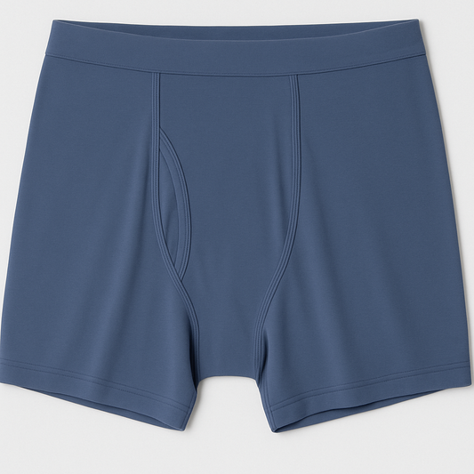 Slate Blue Classic Cotton Boxer Briefs PSM-9724