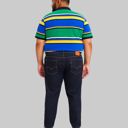 Classic Dark Indigo Slim Jeans – slim fit men’s denim with stretch, tapered leg, and dark wash finish.