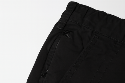 Black Elasticated Waist Rugby Pant PSM-9922