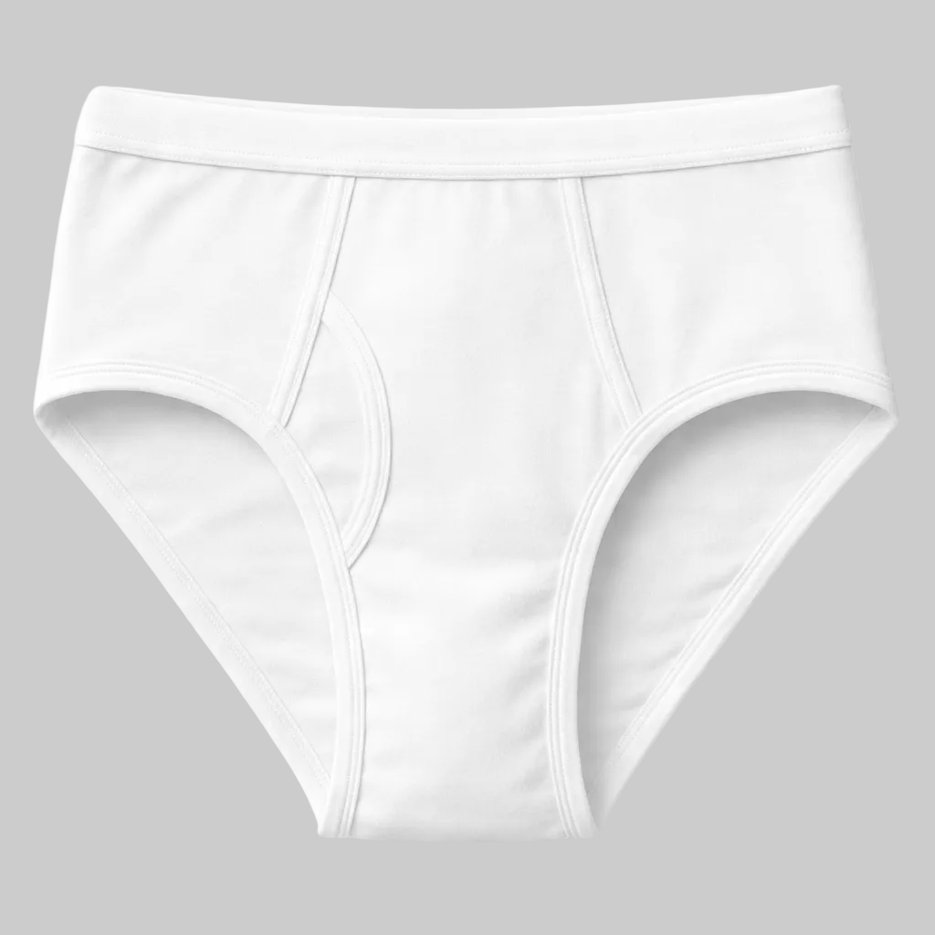 White big size men’s cotton brief – full-rise classic fit with supportive double panel