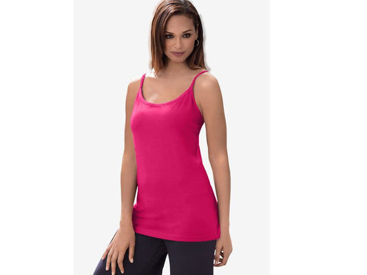 Cherry Red Cami Top with Adjustable Straps PSW-5815