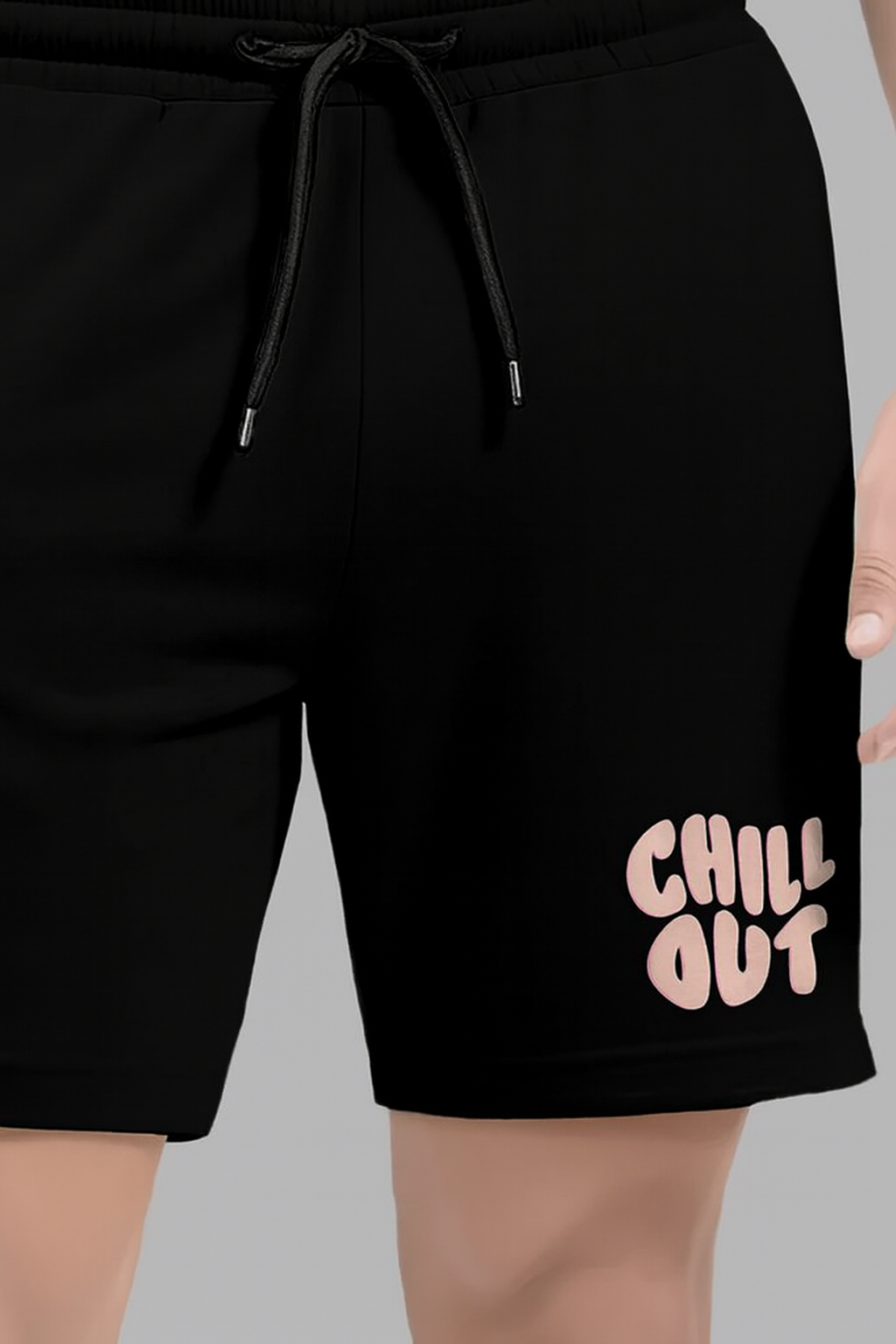 Chill Out plus-size shorts set for men featuring a relaxed fit, soft breathable fabric, and matching top and shorts designed for comfort and everyday casual wear