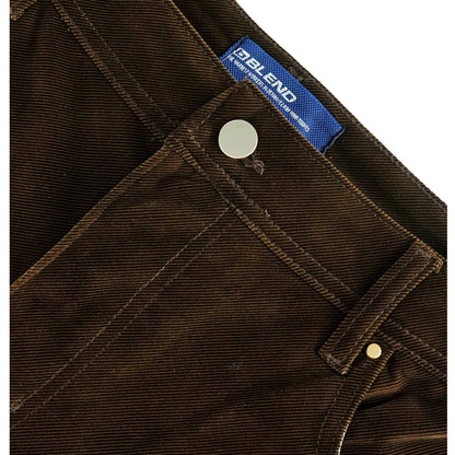 Choco Brown FlexCord Plus Size Pants PSM-8508