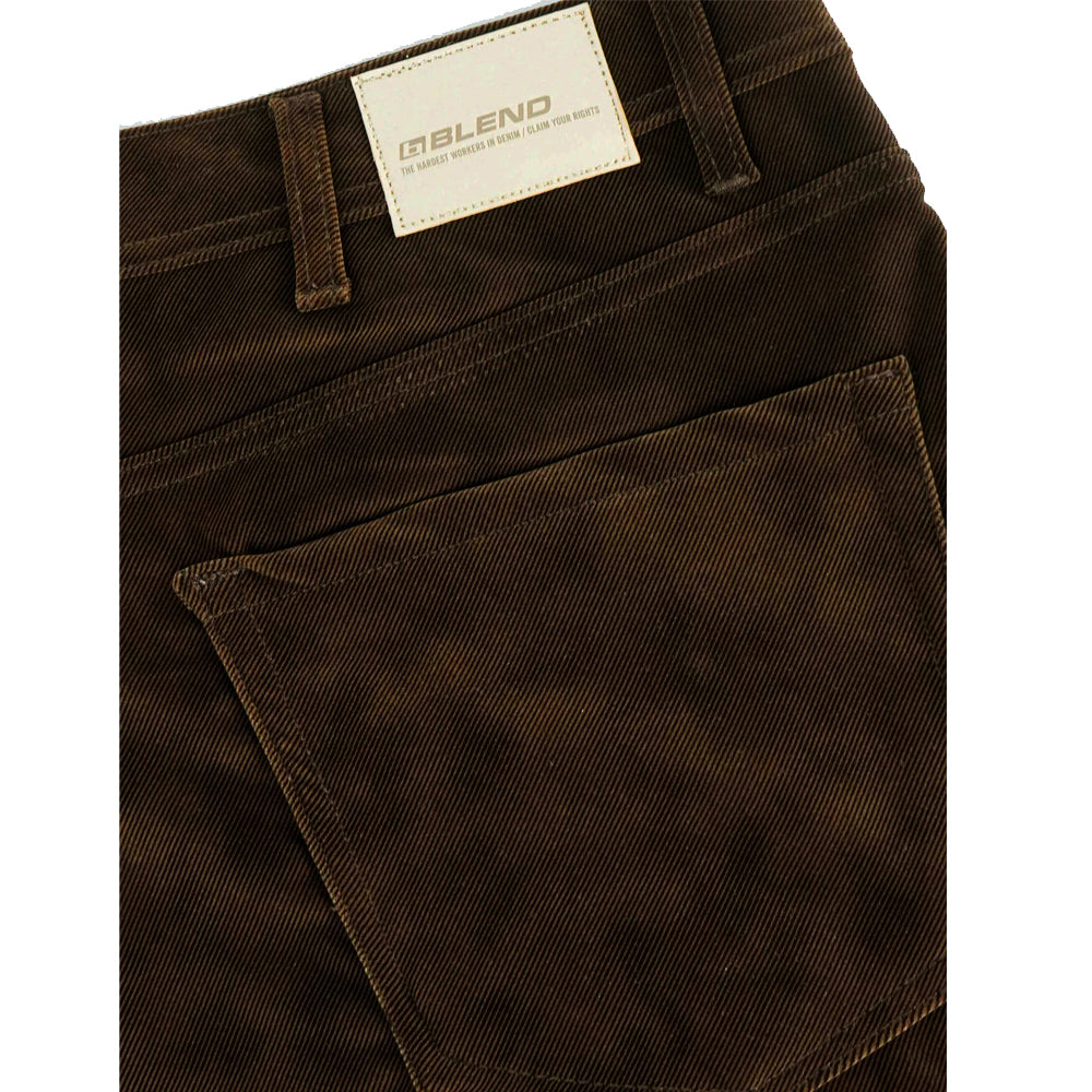 Choco Brown FlexCord Plus Size Pants PSM-8508