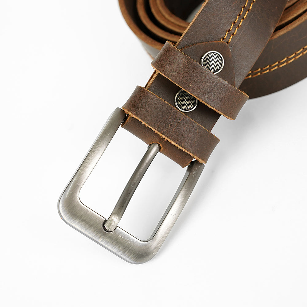 Classic Dark Brown Leather Belt PSM-8545