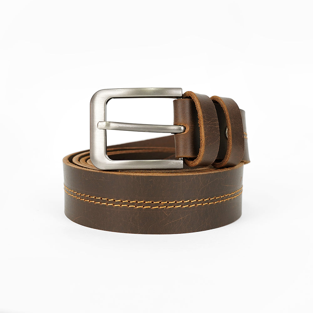 Classic Dark Brown Leather Belt PSM-8545