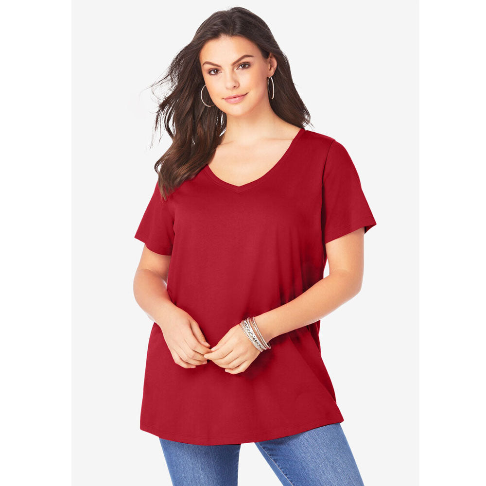 Classic Red V-Neck Ultimate Tee PSW-8030