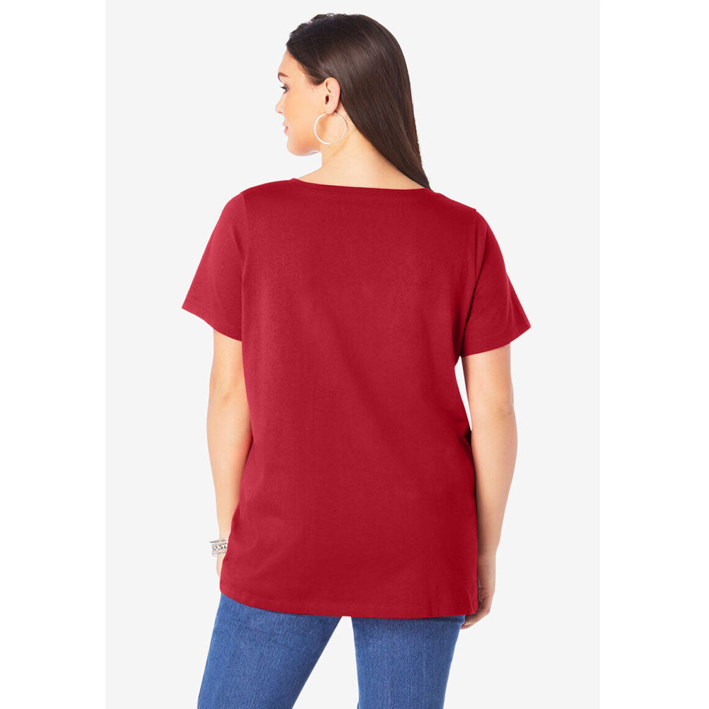 Classic Red V-Neck Ultimate Tee PSW-8030