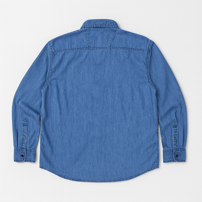 Classic Medium Blue Regular Fit Denim Shirt PSM-10282