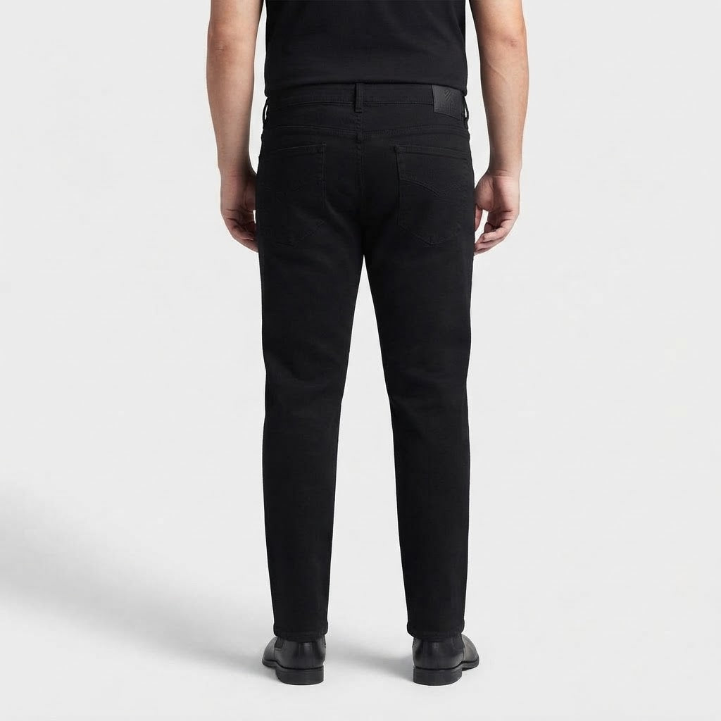 Classic Black Cotton Pants for Men – Comfortable Everyday Cotton Trousers