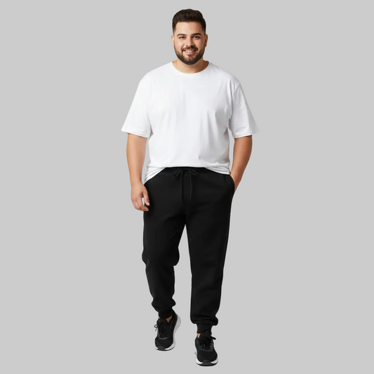 Classic Black Terry Jogger Pants PSM-10554