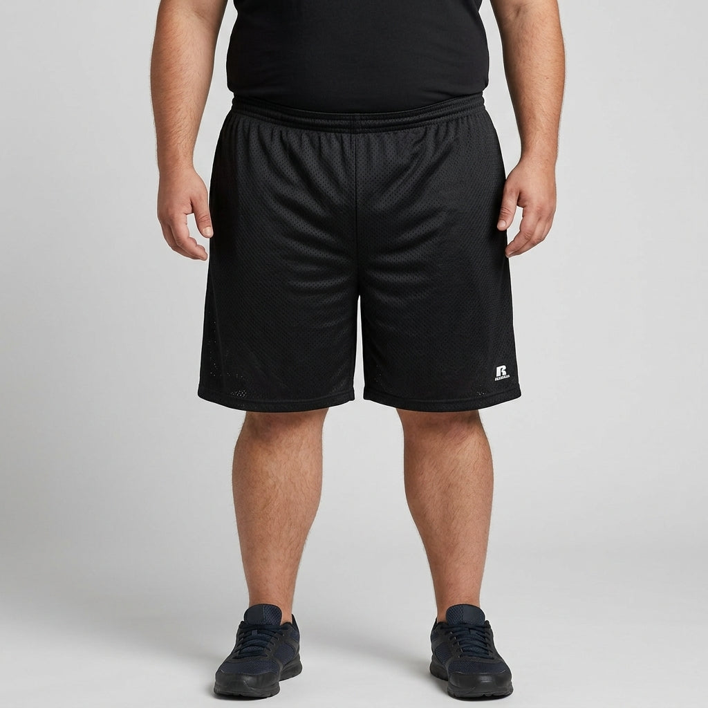 Classic Black Mesh Polyester Sport Short