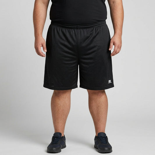 Classic Black Mesh Polyester Sport Short