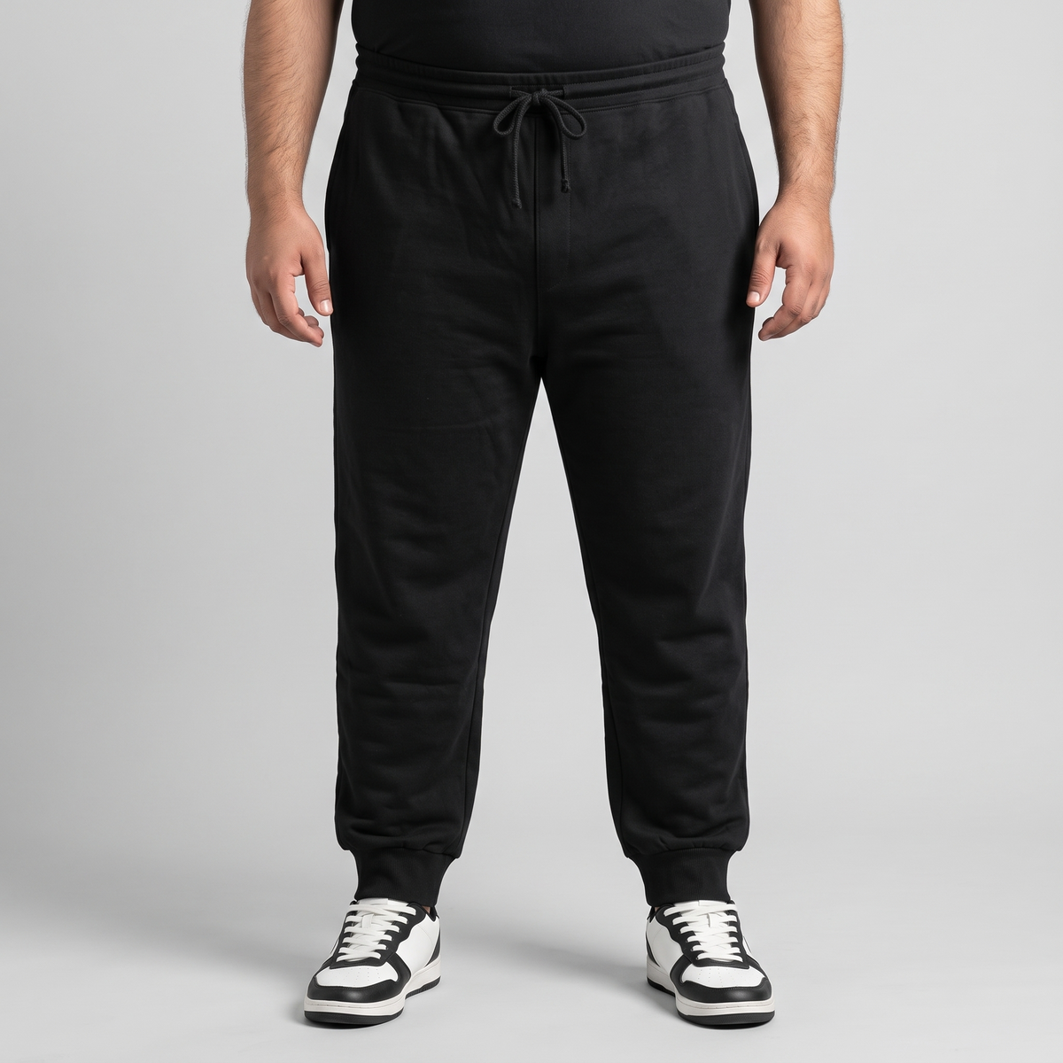 Classic Black Terry Jogger Pants PSM-10554