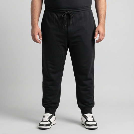 Classic Black Terry Jogger Pants PSM-10554