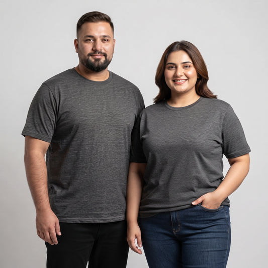 Classic Charcoal Round Neck Unisex T-Shirt  PSM-11568