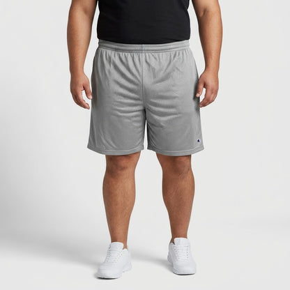 Classic Grey Mesh Polyester Sport Short