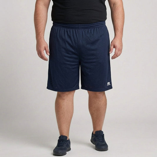 Classic Navy Mesh Polyester Sport Short