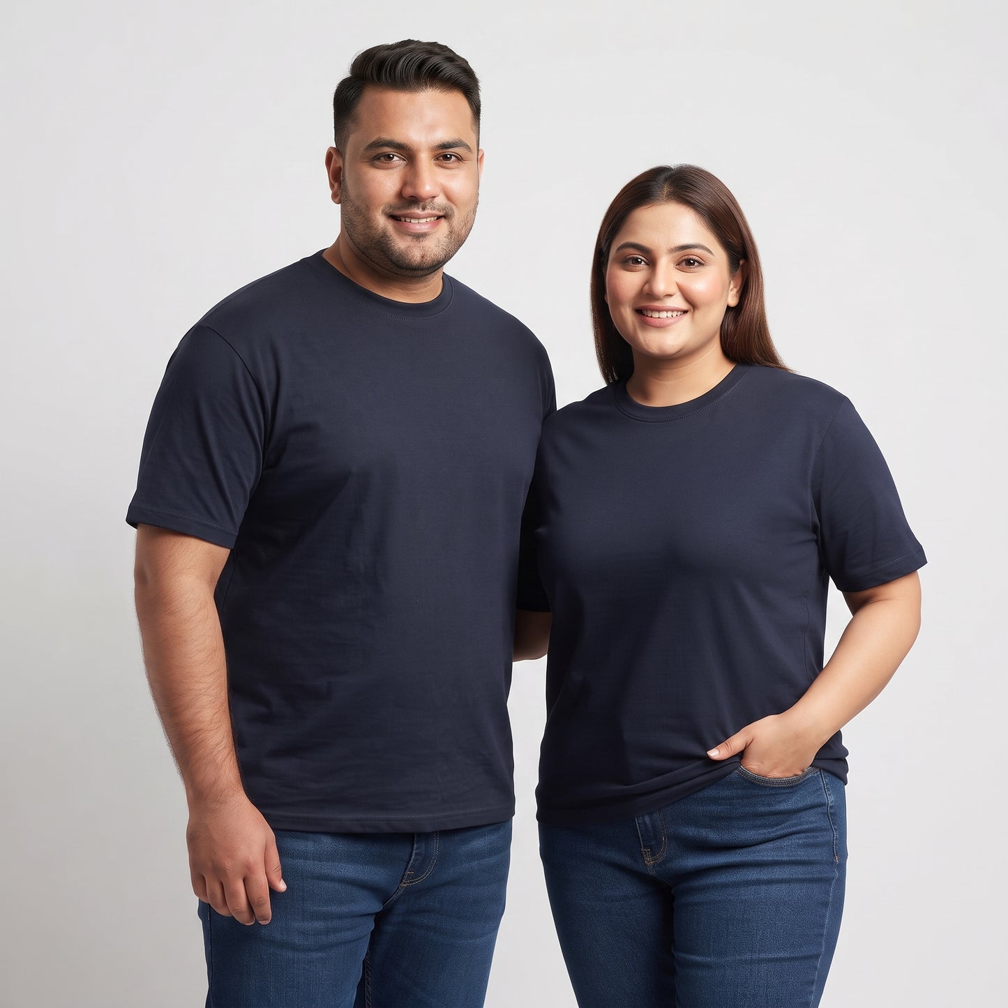 Classic Navy Round Neck Unisex T-Shirt  PSM-11567