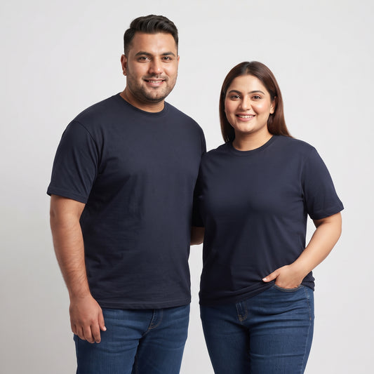 Classic Navy Round Neck Unisex T-Shirt  PSM-11567